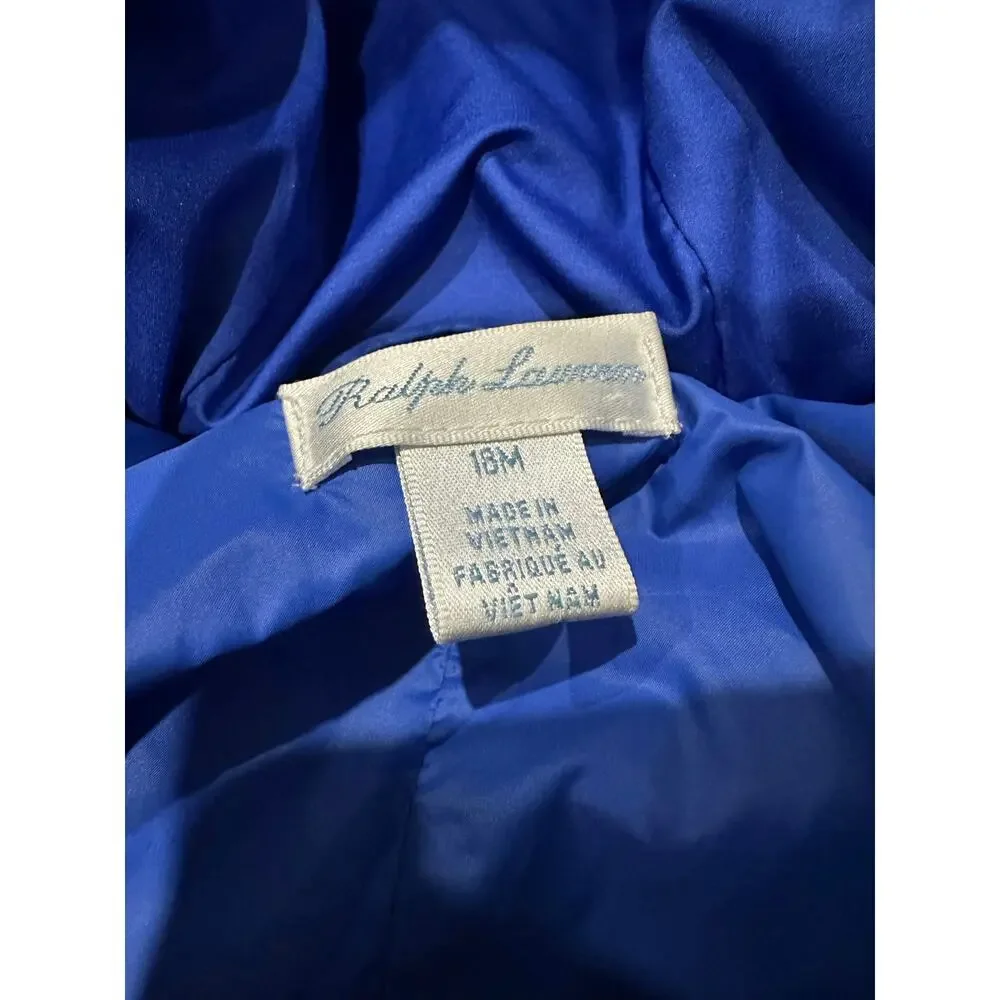 Ralph Lauren Blue Navy Hooded Puffer Snowsuit